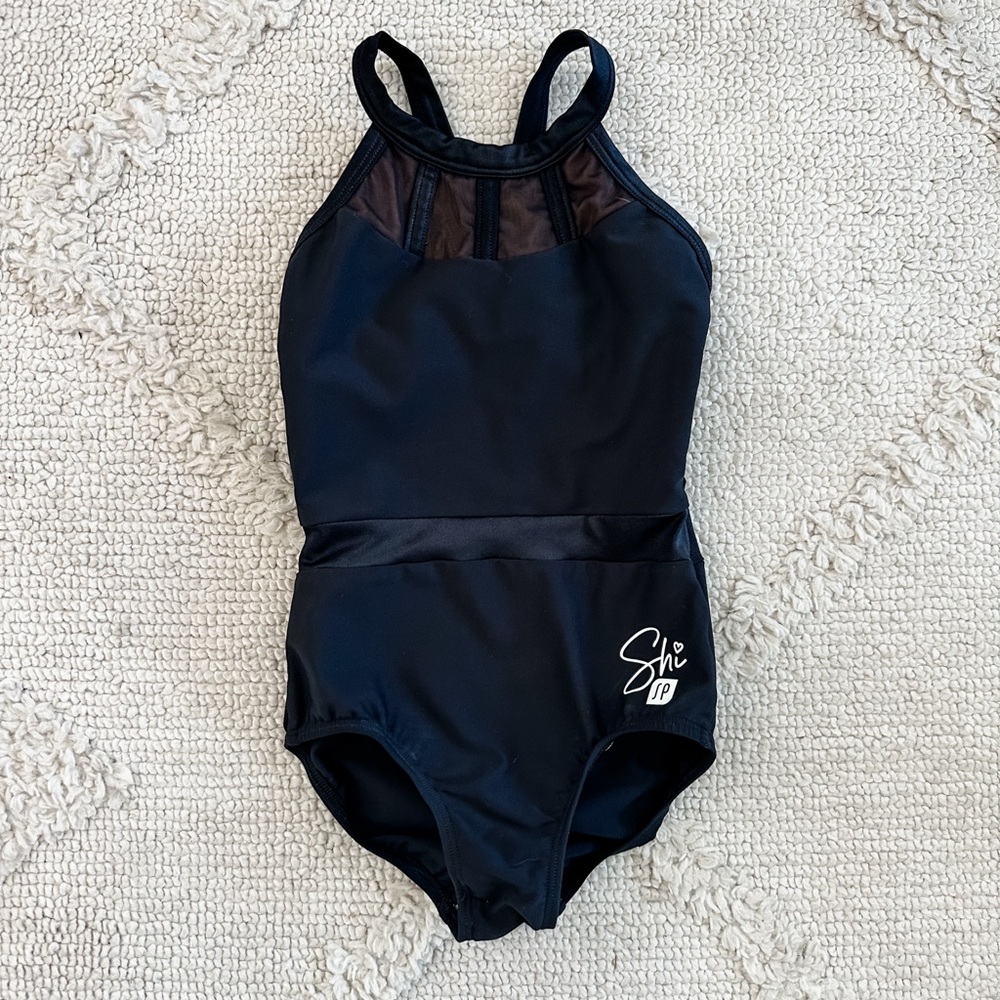 Sylvia P Shi Black Gymnastics Leotard